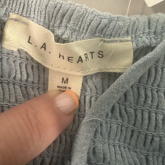 NWT Lot of‎ 2 Babydoll Top Crop Women M Cotton Blend Smocked Boho Peasant - Picture 6 of 11